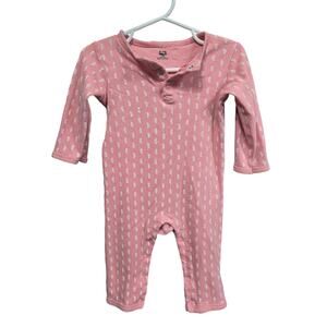 5/$15 Leafy Pink Sleeper - HB - 18mo